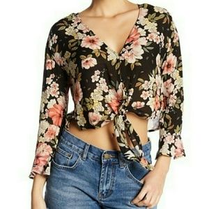 New Billabong Floral Blouse Top